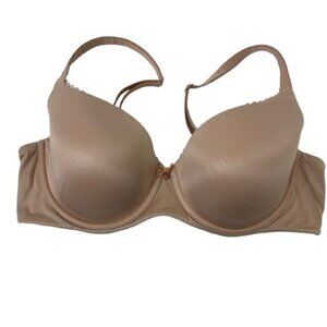 Body by Victoria T-Shirt Bra Beige Underwire Lightly Padded Adjustable Straps Si